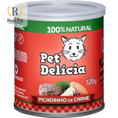 Pet Delícia Natural Picadinho de Carne para Gatos - 320g