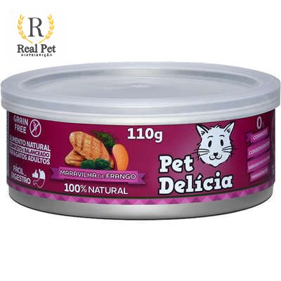 Pet Delícia Natural Maravilha de Frango Gatos - 110g