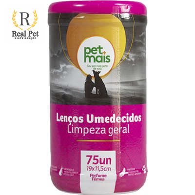 Lenços Umedecidos Fresh Pet Rosa - 75 Unidades