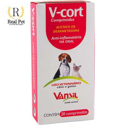 V-cort Comprimidos para Cães e Gatos